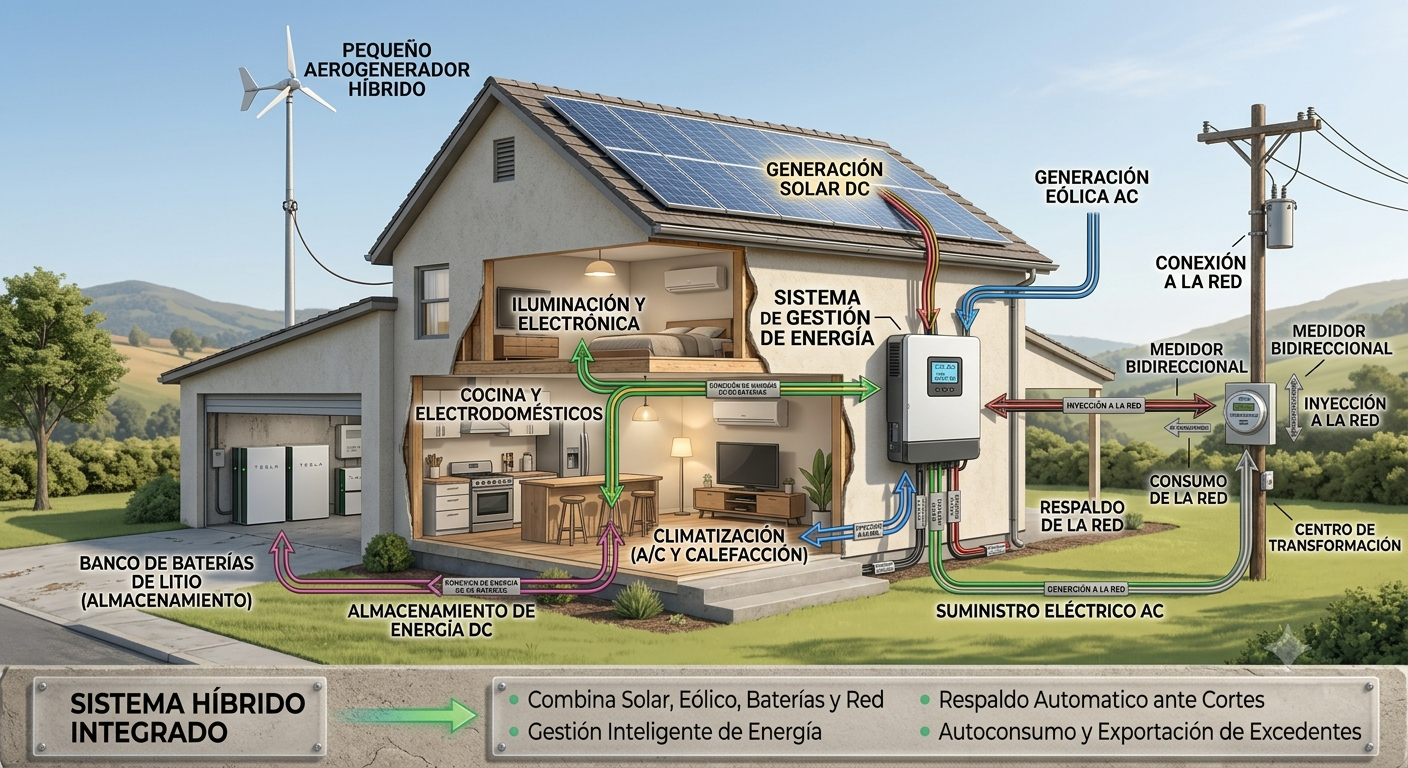 Sistema Híbrido combinado solar
